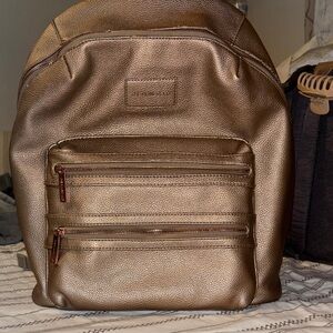 The Honest Co. Elegant Rose Gold Diaper Backpack